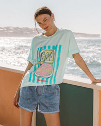 PAPER HEART / SARDINE TEE / AQUA / PHE13125