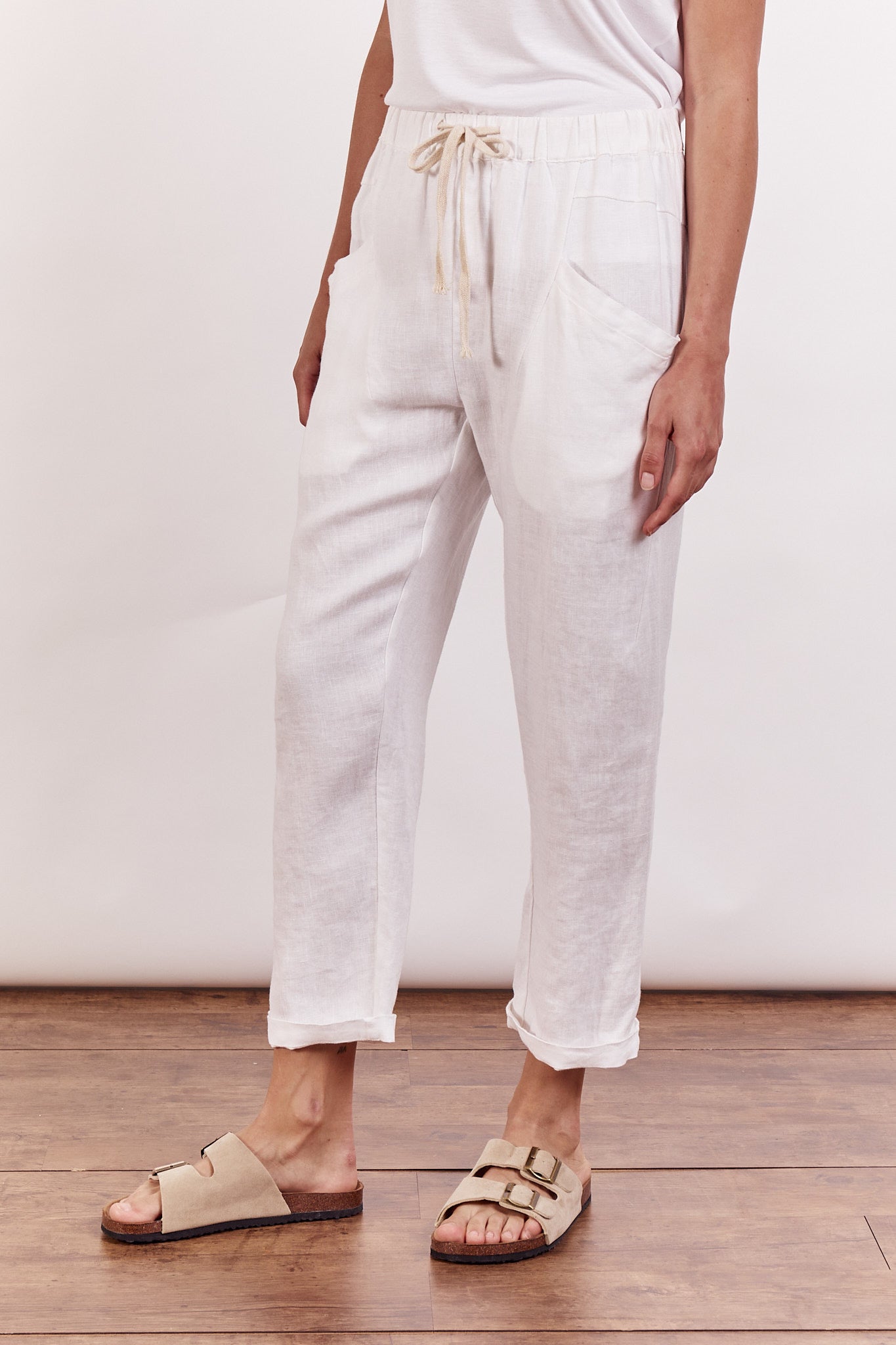 LITTLE LIES / LUXE PANTS /WHITE / S19070401