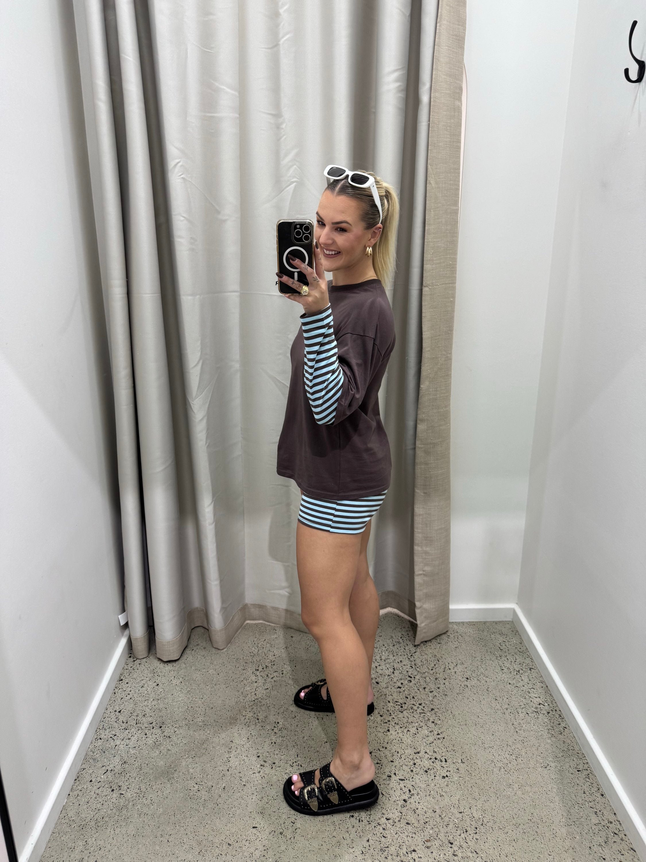 BY FRANKIE / BLUE CHOCOLATE L/S TOP / 906-1