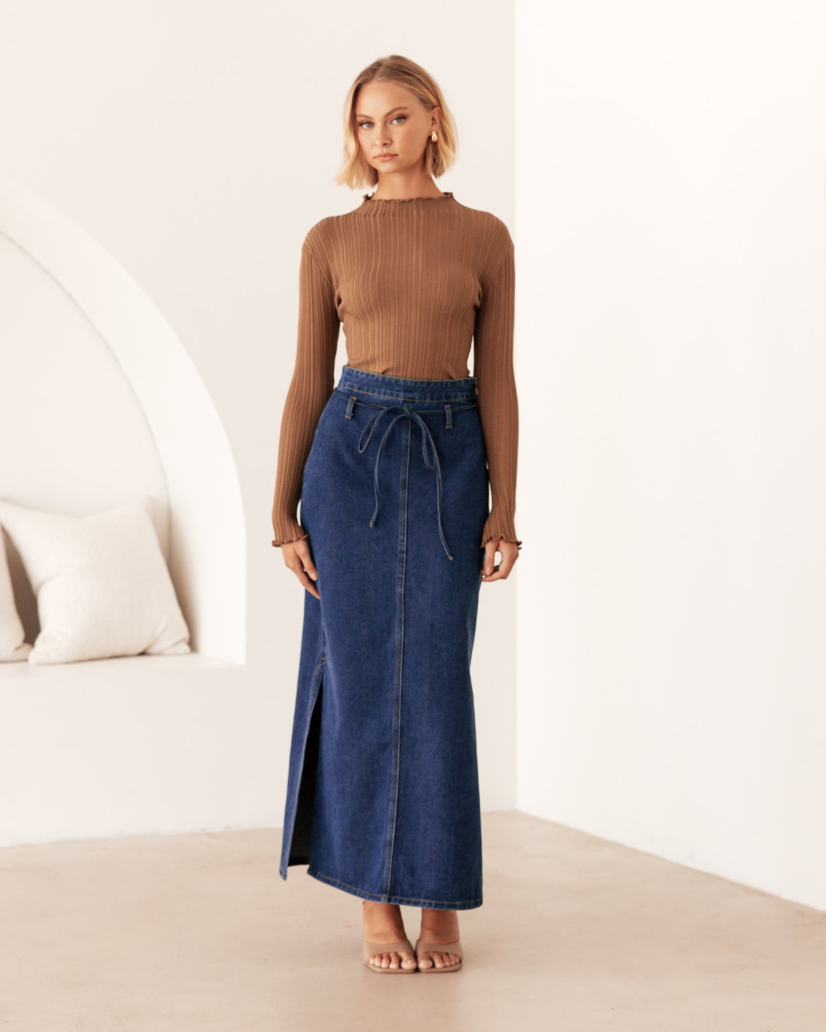 Katie Nit Top - Mocha