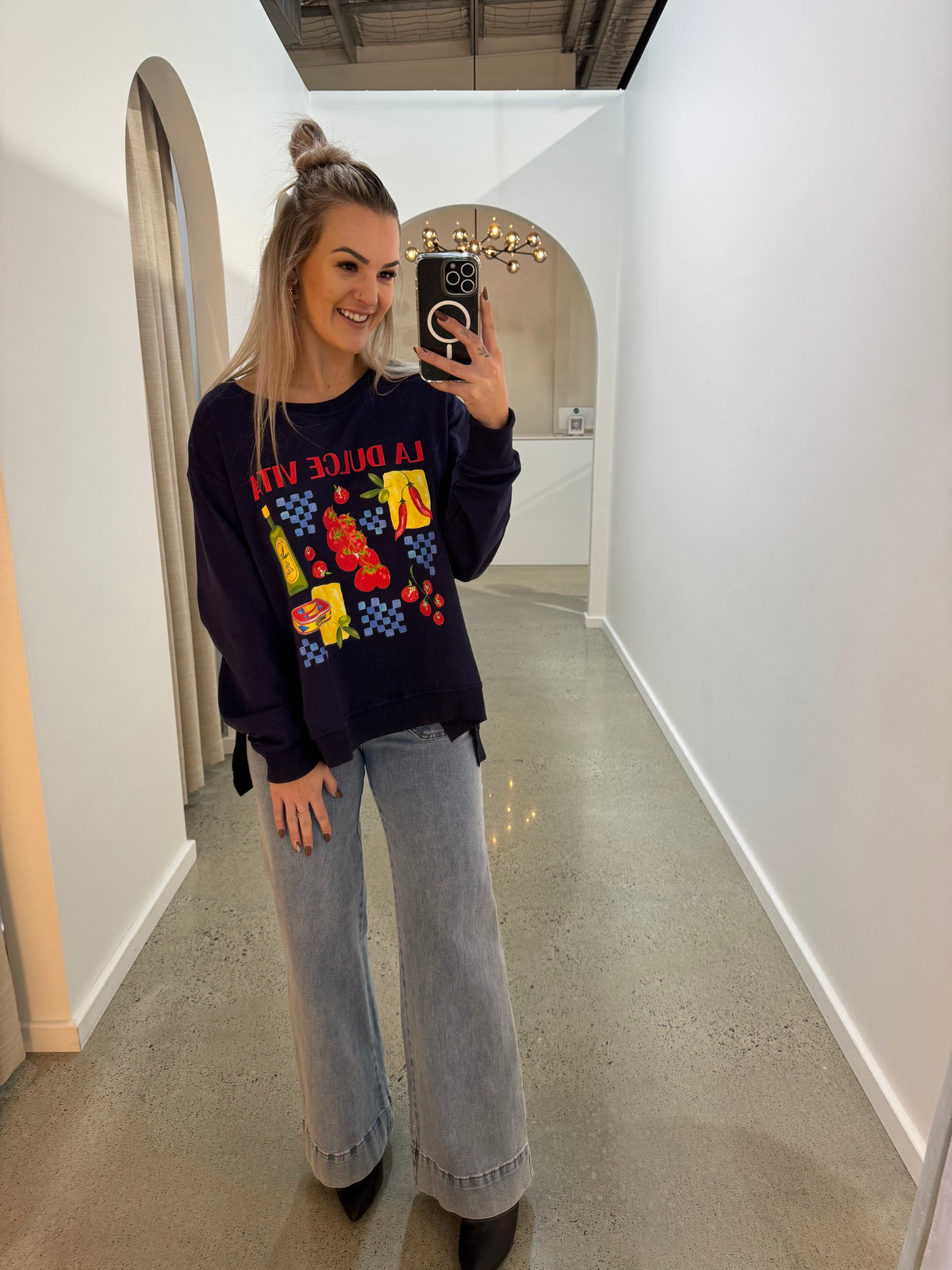 BOHO AUSTRALIA / FINCH JUMPER / NAVY / C25124208