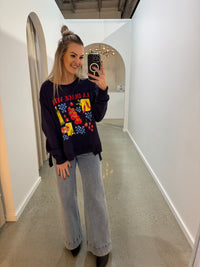BOHO AUSTRALIA / FINCH JUMPER / NAVY / C25124208