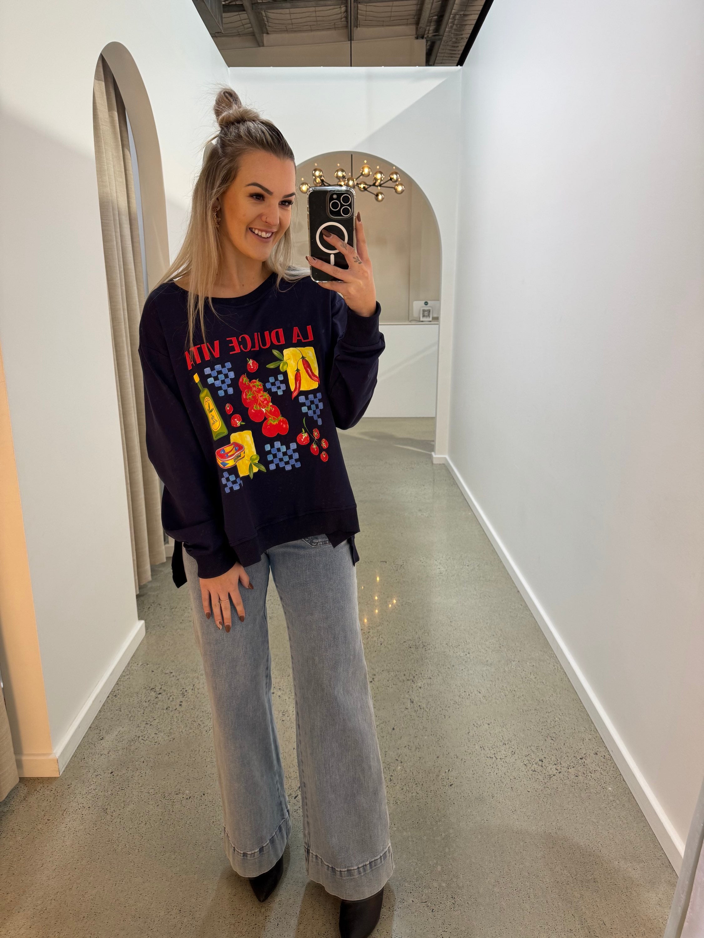 BOHO AUSTRALIA / FINCH JUMPER / NAVY / C25124208