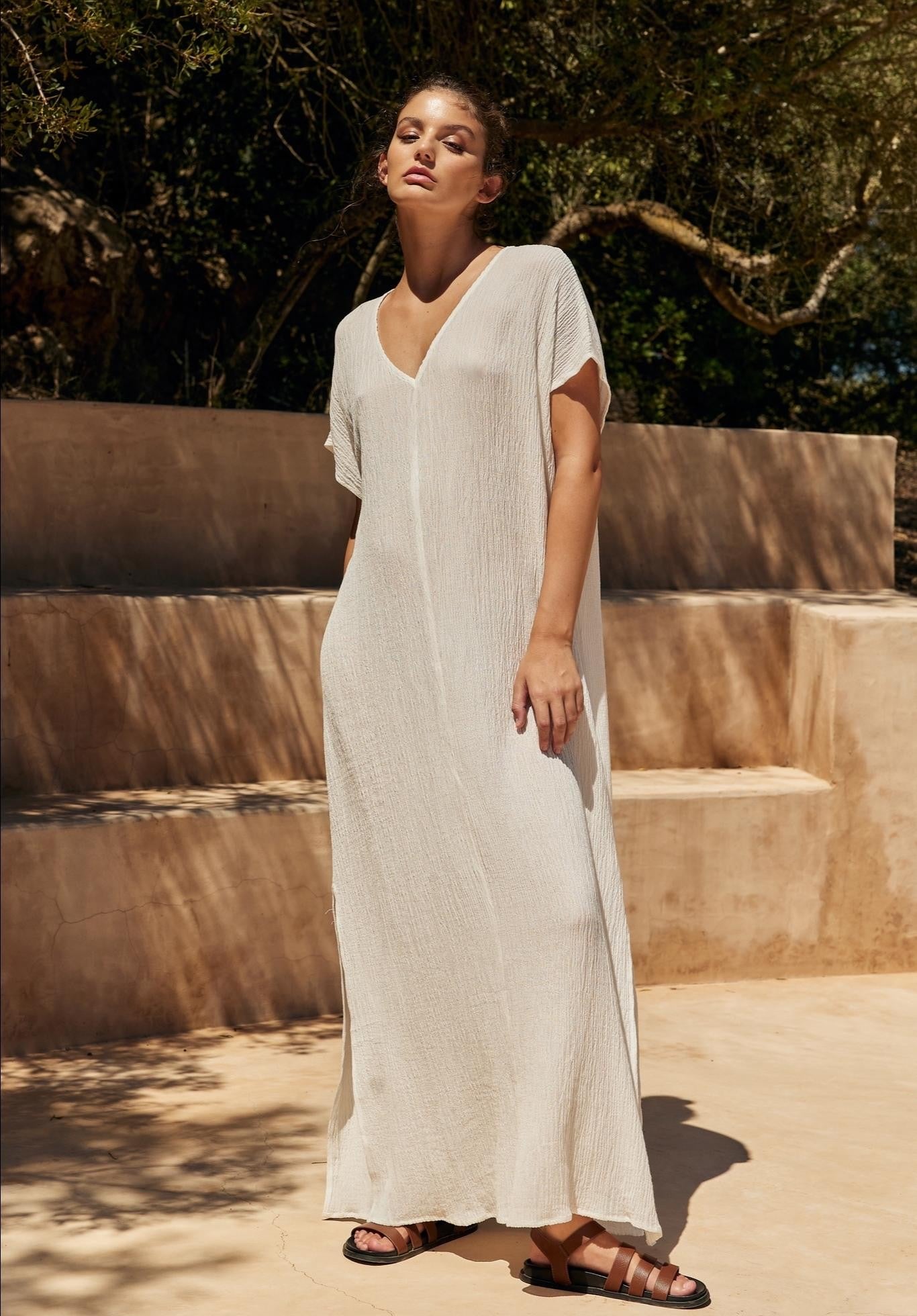 LITTLE LIES / ROCK LINEN DRESS / S23052604
