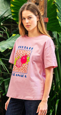 BOHO AUSTRALIA / ZOIEL TEE / PINK / C25125215