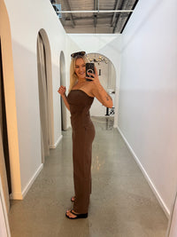 BY FRANKIE / CHOCOLATE STRAPLESS TOP / 543-2