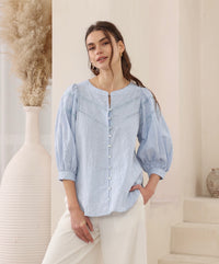 IRIS MAXI / SKY SHIRT / 202499-4