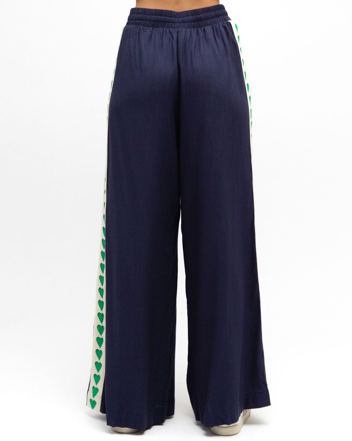 LINEN LUX / HELLO HEARTS / NAVY / VVN11528-1