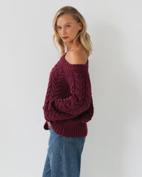 WHITE CLOSET / ELSA OFF SHOULDER KNIT / TF11624