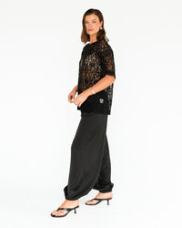 WHITE CLOSET / ALI BALLON BLACK PANTS / TF11639