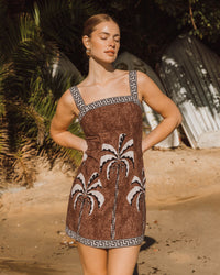 WHITE CLOSET / TROPICAL MOSAIC DRESS / TFE11282