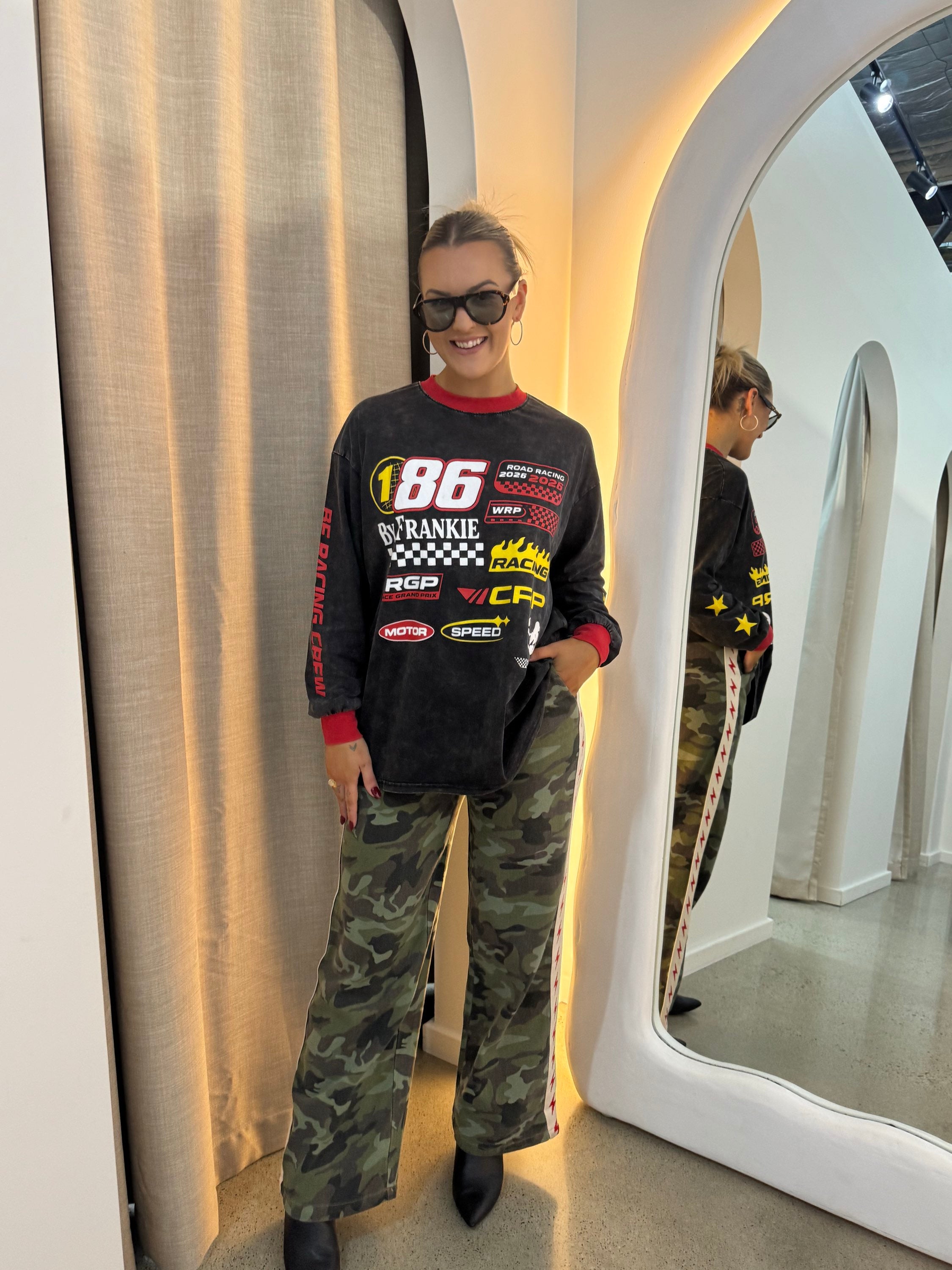 BY FRANKIE / BLACK MOTO LS TEE / 789-1