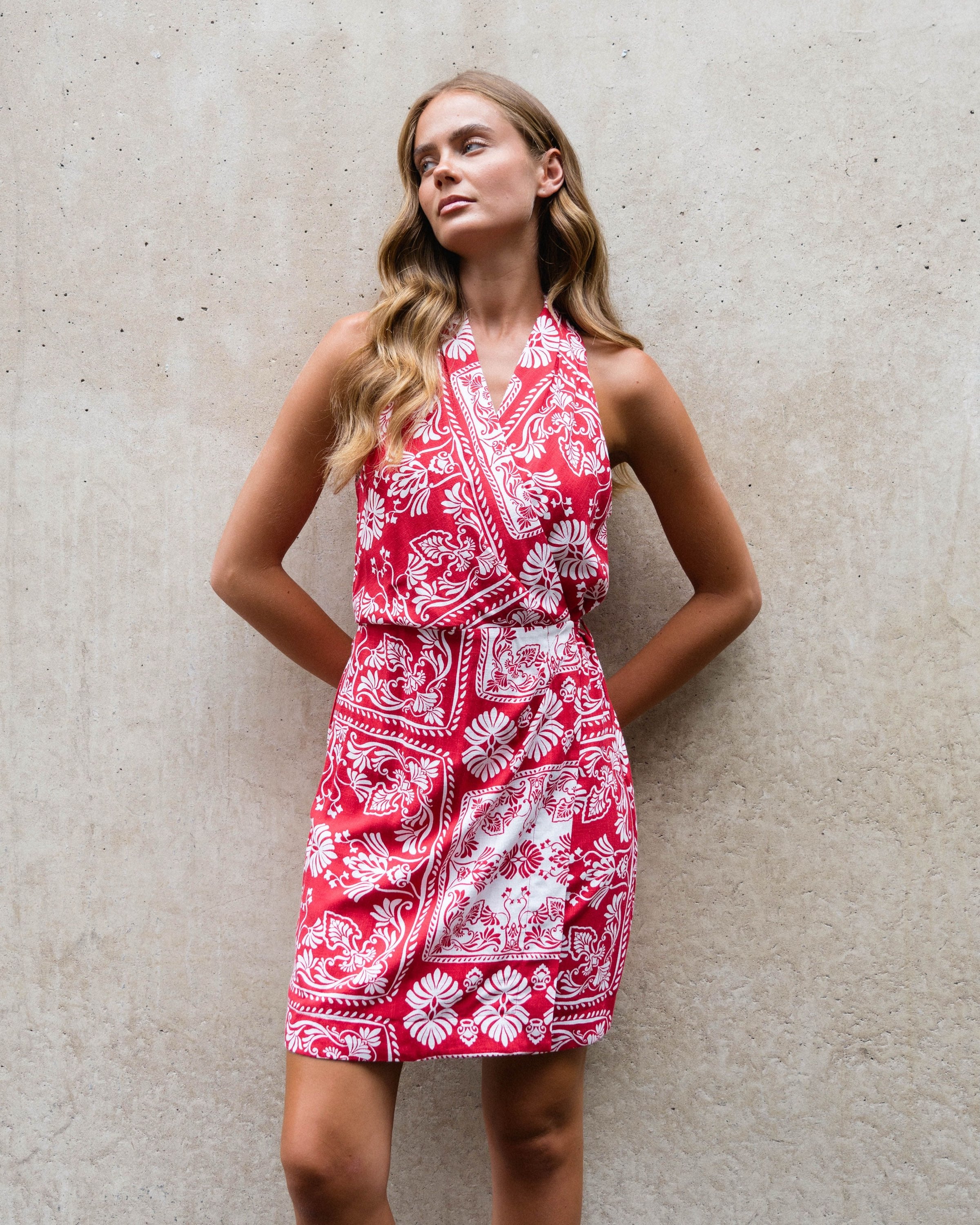 LINEN LUX / SUNDOWNER DRESS / VVNE11094