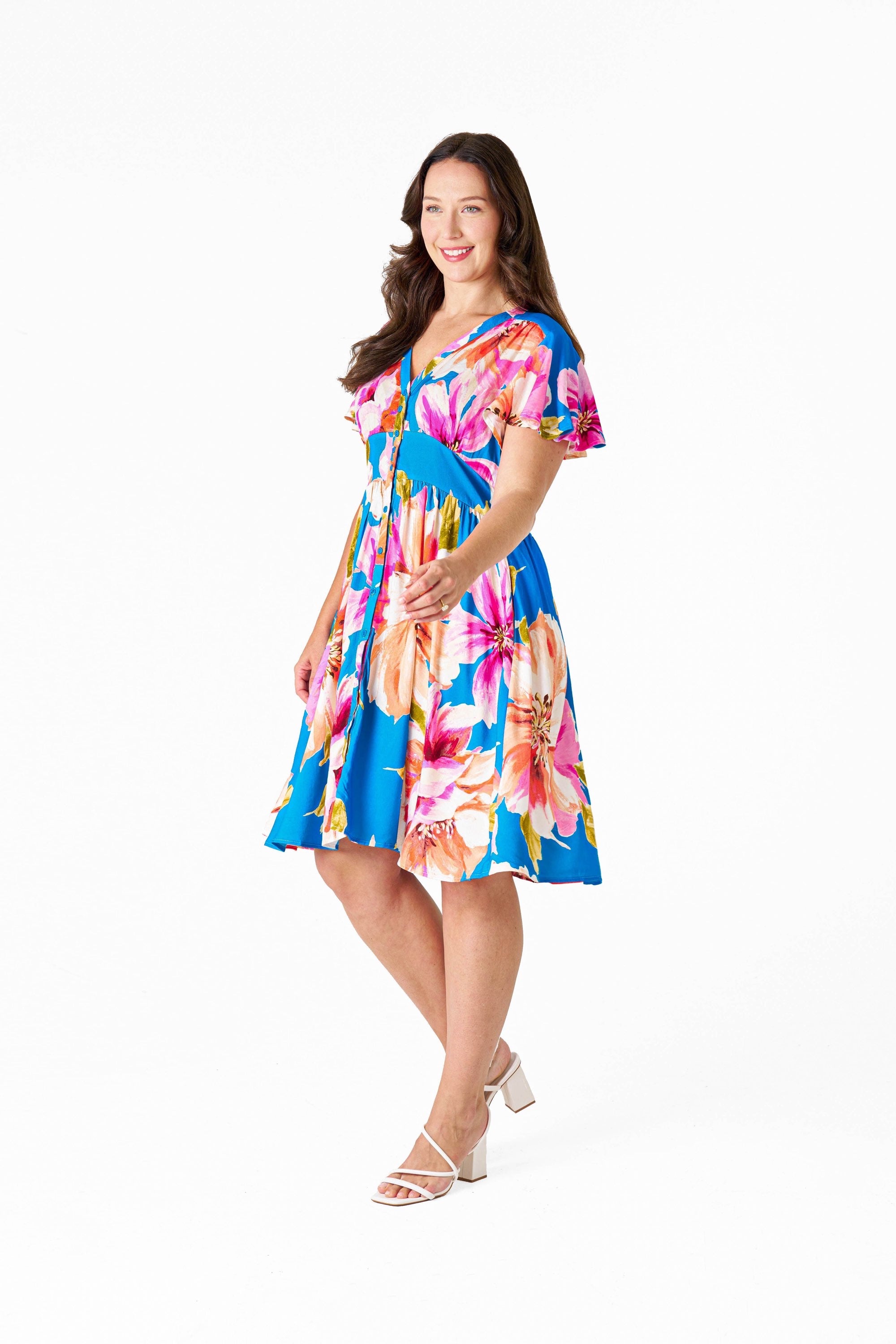 BOHO AUSTRALIA / ELA KNEE LENGTH DRESS