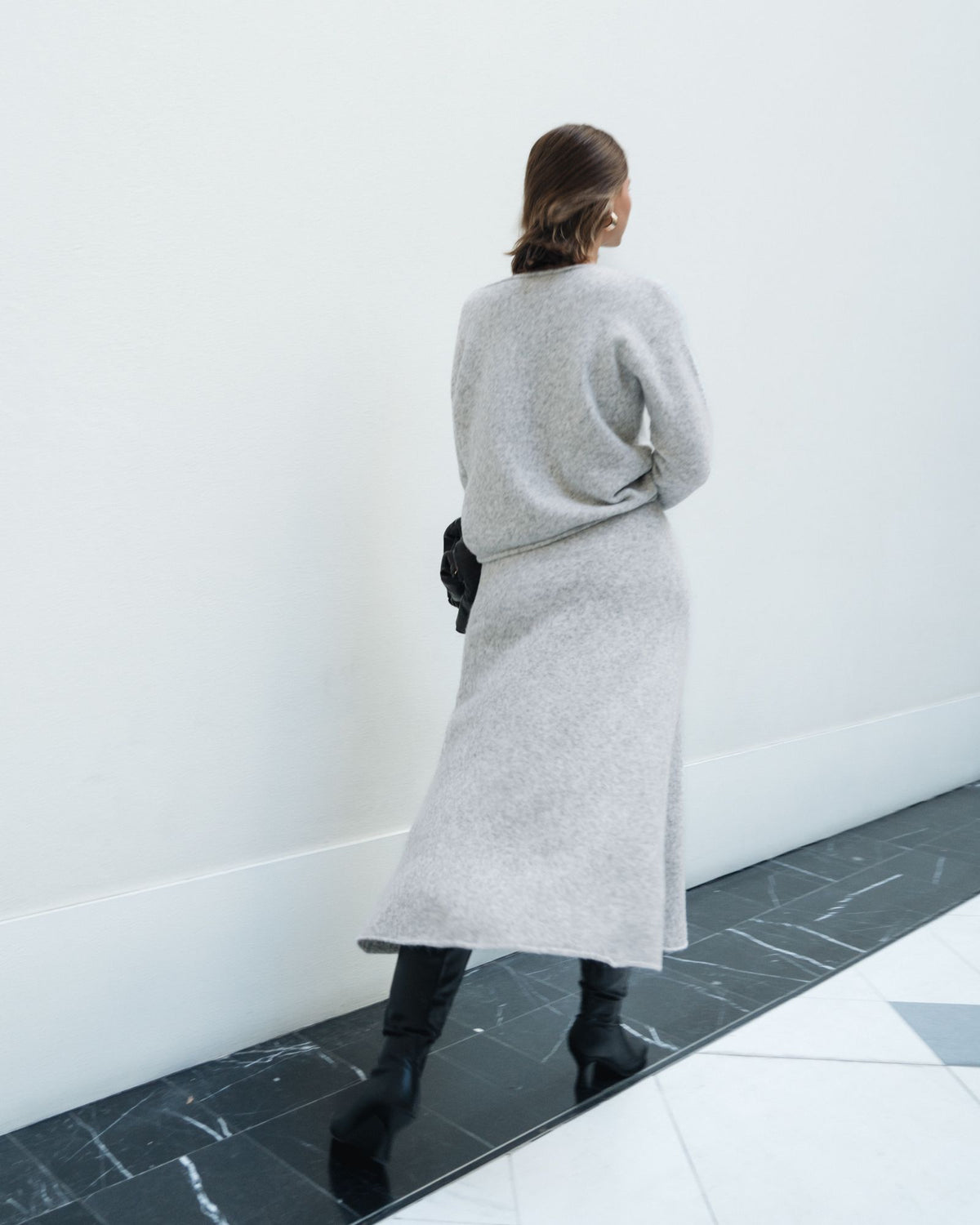 WHITE CLOSET / ROLLED EDGE SKIRT  / TF10759