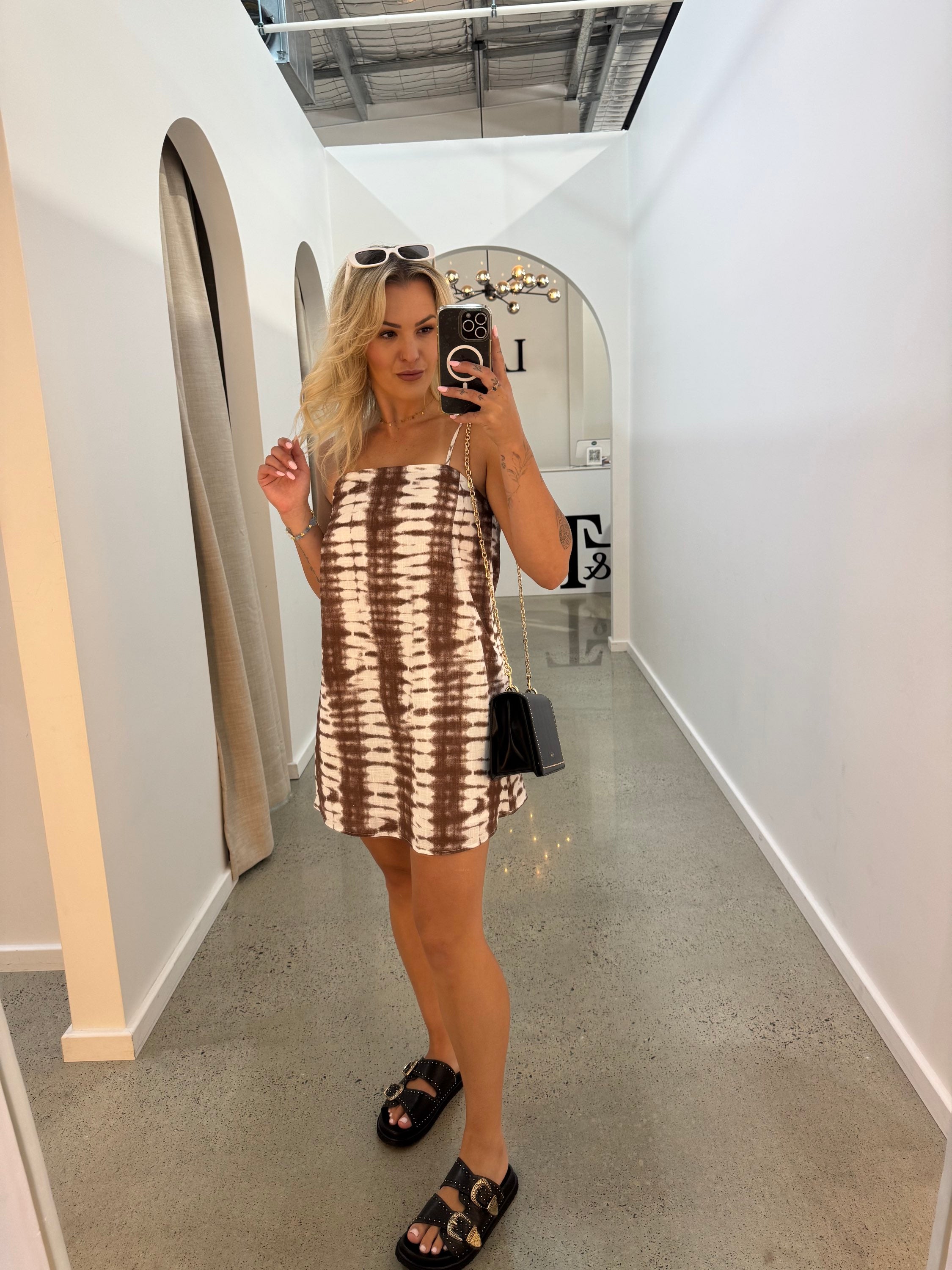 BY FRANKIE / CHOC TIE DYE DRESS / 1058-95
