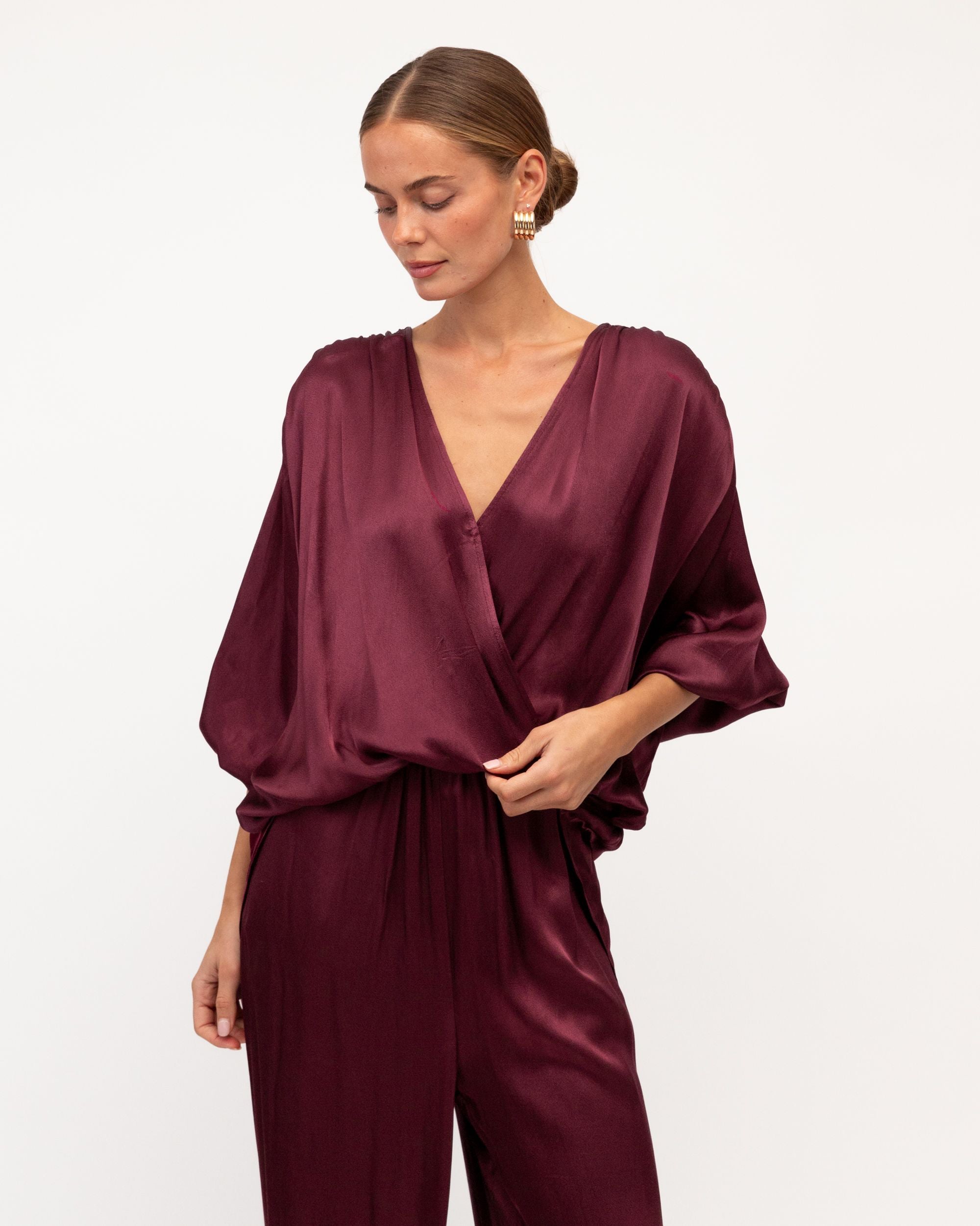 WHITE CLOSET / HERA PANT / WINE / TF9950-6