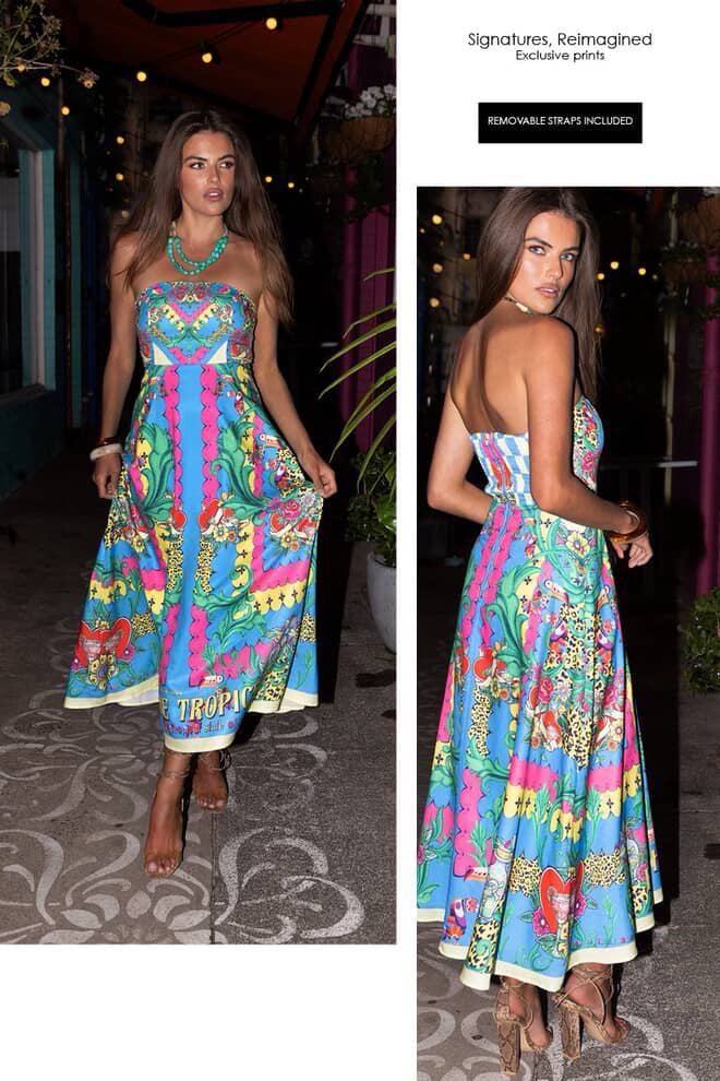 MIA MILAN / RIO STRAPLESS DRESS / ALP1292