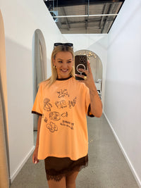 BY FRANKIE / LEISURE CLUB TEE / ORANGE / 780-25