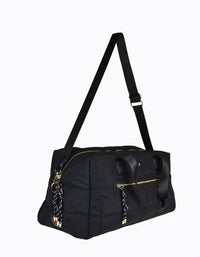 PETE+ JAIN / LITA PADDED OVERNIGHT BAG / BLACK