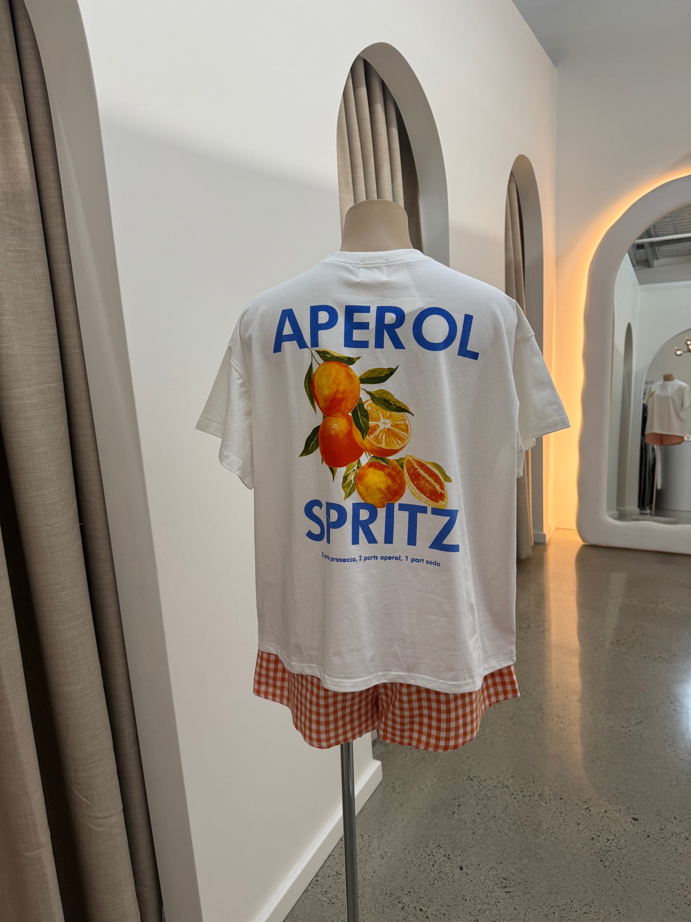 BY FRANKIE / APEROL ORANGE SHORTS / 394-1