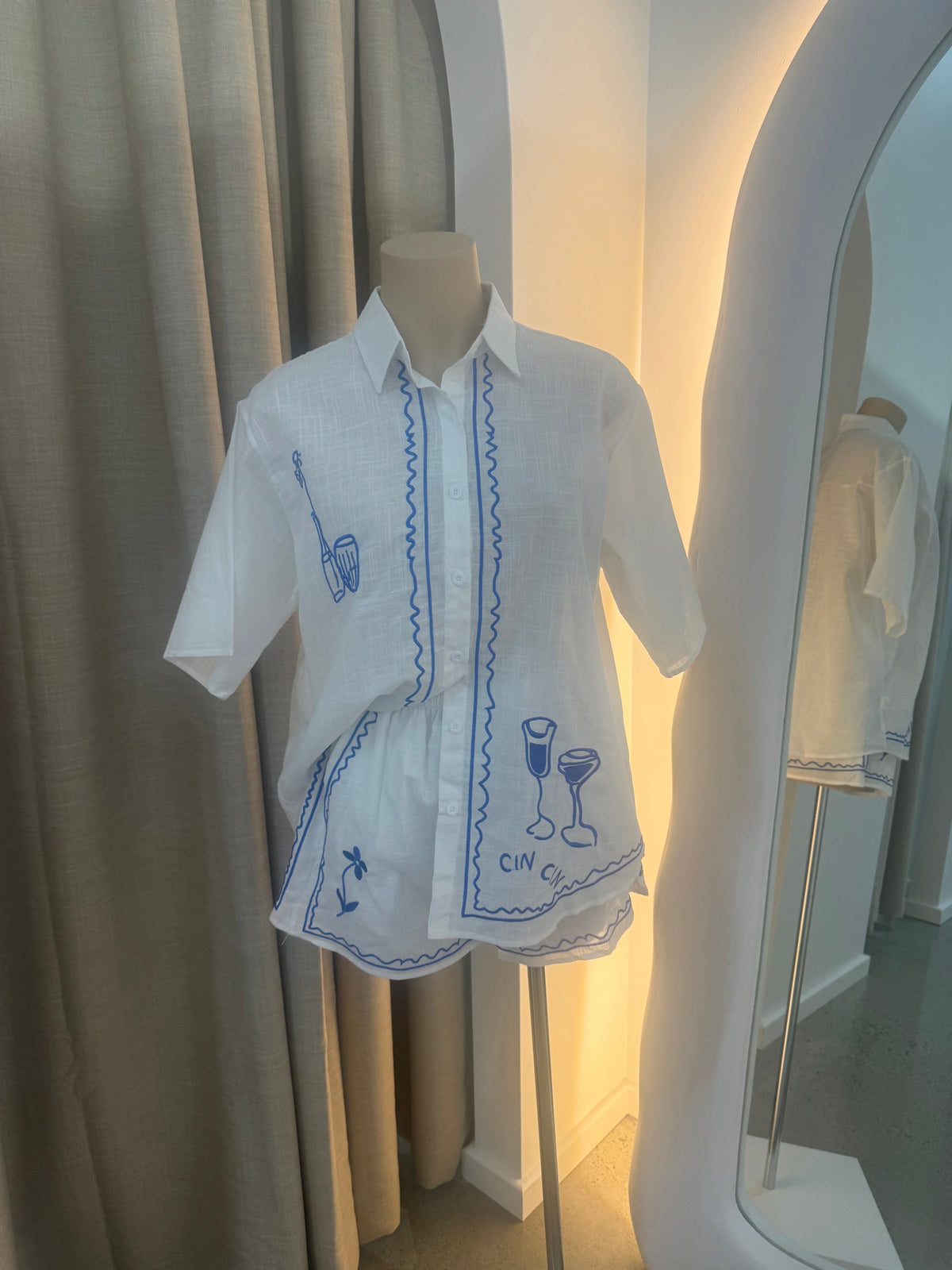 BY FRANKIE - CHIN CHIN SHIRT - BLUE