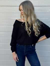 MOST / TAPE BOAT KNIT JUMPER / BLACK / PR16516