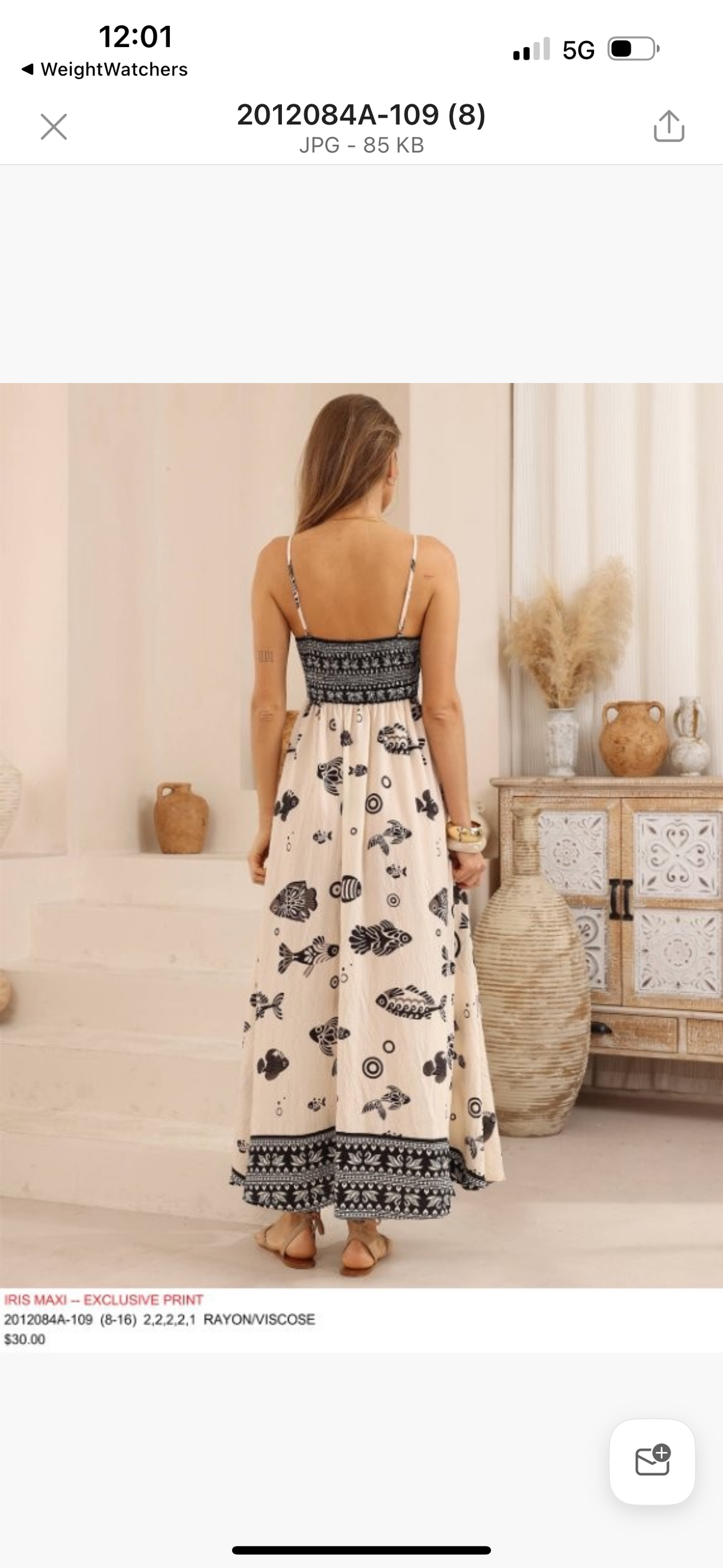 IRIS MAXI / FISH DRESS / 2012084A