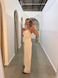 BY FRANKIE / OATMEAL STRAPLESS TOP / 543-1