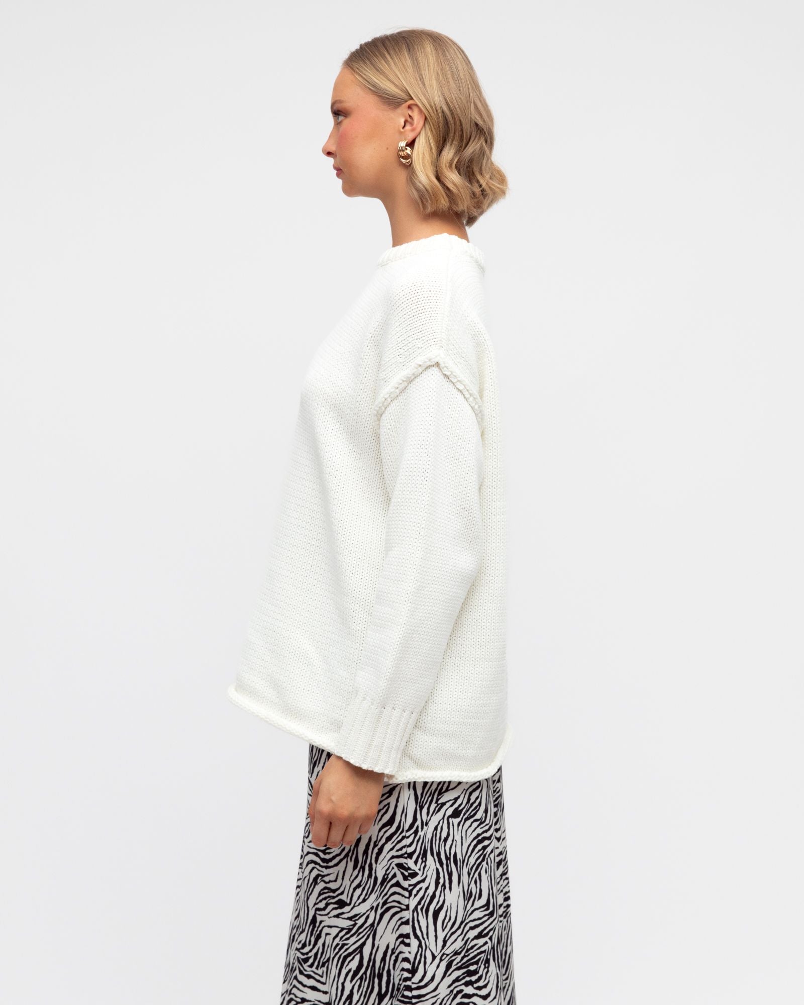 PAPER HEART / BOYFRIEND JUMPER / CREAM / PH12740