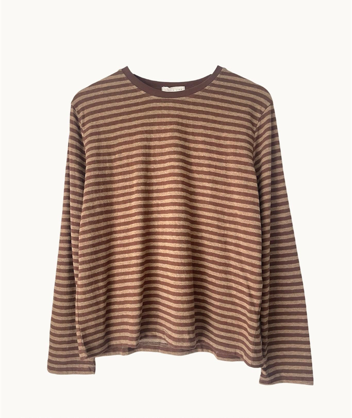 LITTLE LIES / ATHENS STRIPPED L/S / CHOCOLATE / S25060501