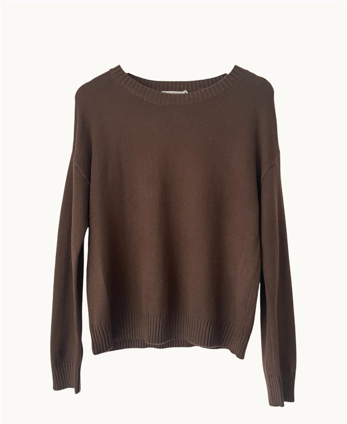 LITTLE LIES / VICTORIA KNIT TOP / CHOCOLATE / K25022603
