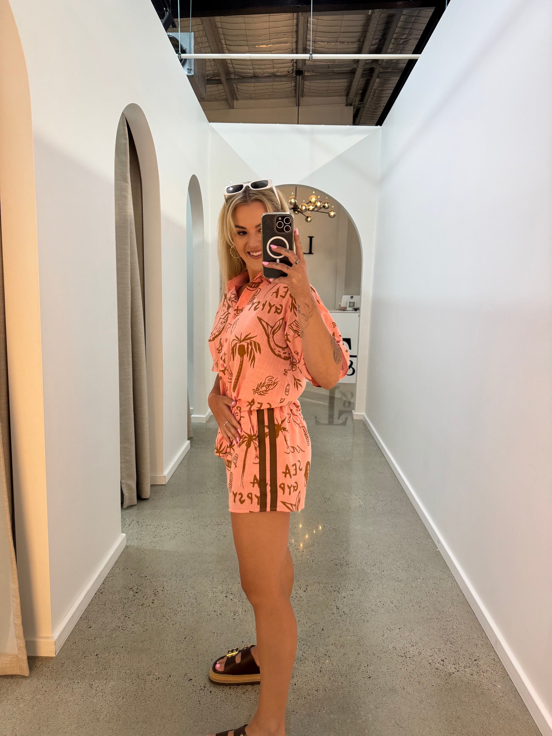 BY FRANKIE / GYPSY SEA SHIRT PEACH / 10-4