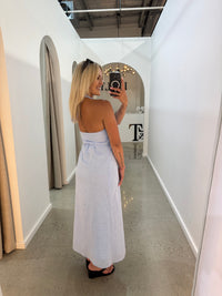 BY FRANKIE / BLUE WRAP DRESS / 557-3