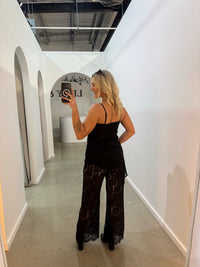 BY FRANKIE / BLACK LACE TOP / 919-1