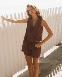 EBBY & I / PRETTY PLEATED TOP / VV11701