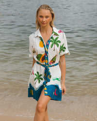 PAPER HEART / TROPICAL SHIRT DRESS / PHE13083
