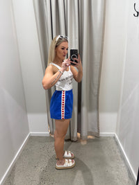 BY FRANKIE/ HEART SHORTS / BLUE / 43-1