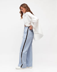 EBBY & I / ELEVATED ICE BLUE TRACK PANT / VV10583