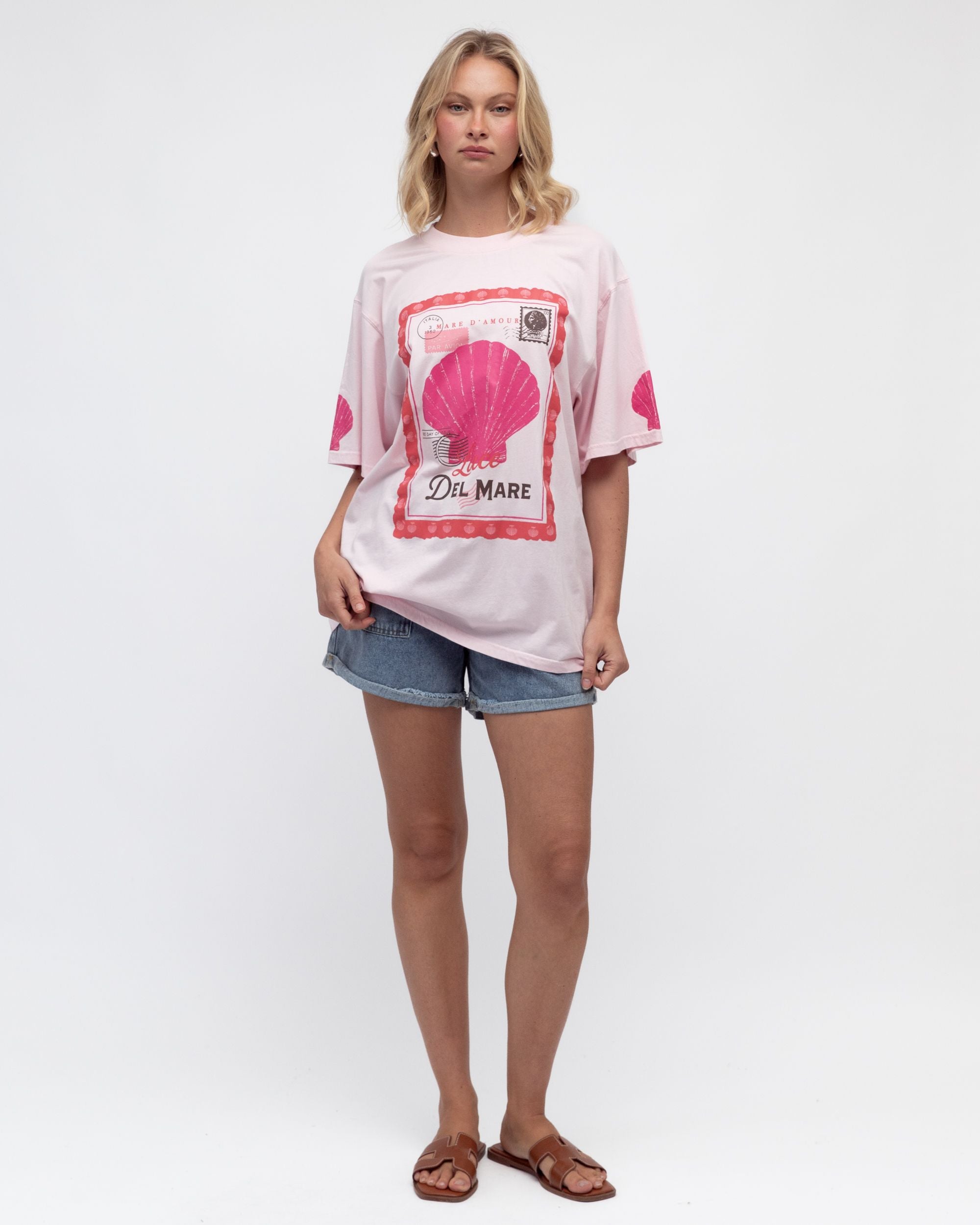 PAPER HEART / LUCE DEL MARE TEE / PINK / PHE13130