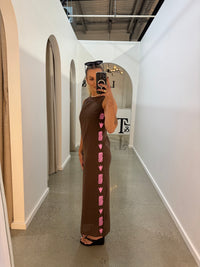 BY FRANKIE / CHOC SIDE PANEL MAXI DRESS / 875-1
