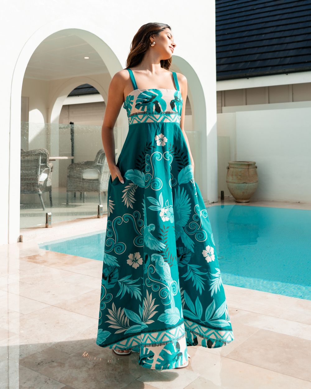 LABEL OF LOVE / TROPICA MAXI DRESS / LOLE70740