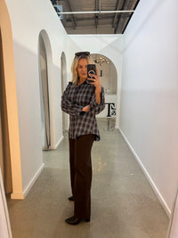 BY FRANKIE / BLUE PLAID SHIRT / 202619-3