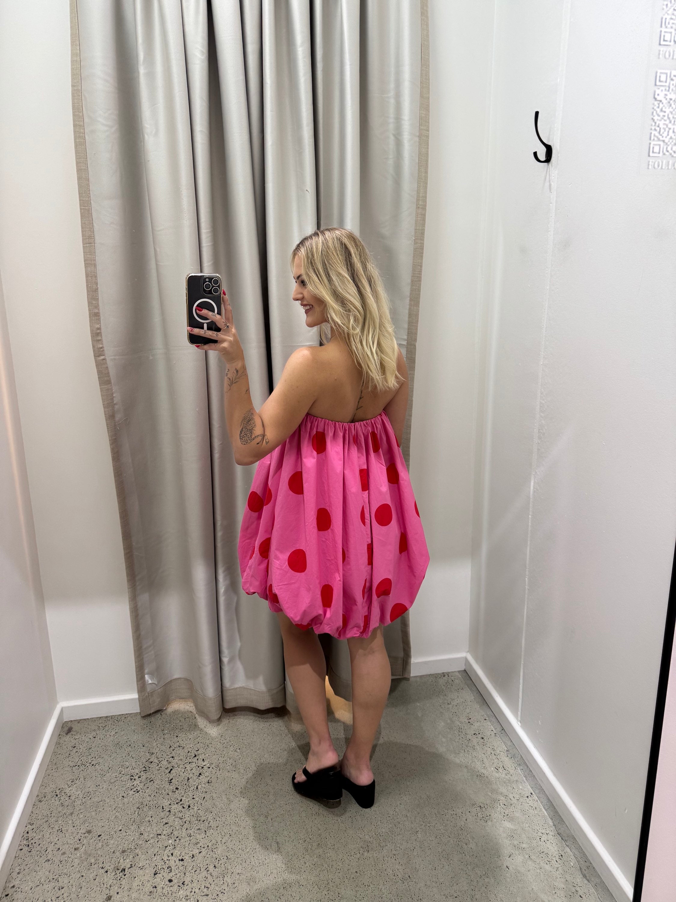 BY FRANKIE / BUBBLE DRESS PINK / 214-1