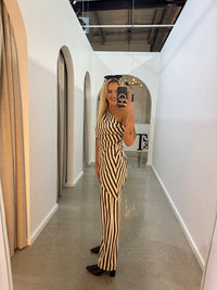 BY FRANKIE / CHOC STRIPPED PANTS  / 180-17