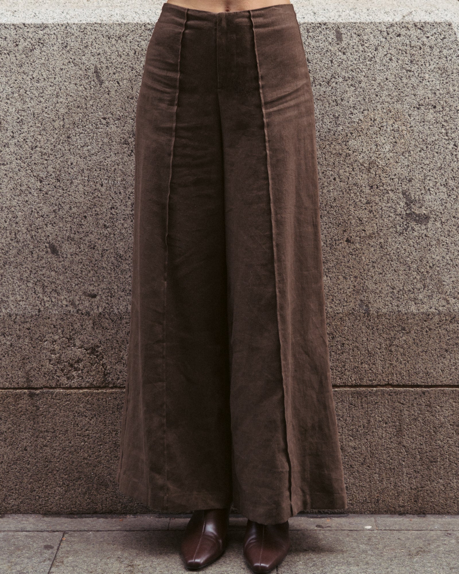 WHITE CLOSET / CAMILLIA PANTS / CHOCOLATE/ TFL10445