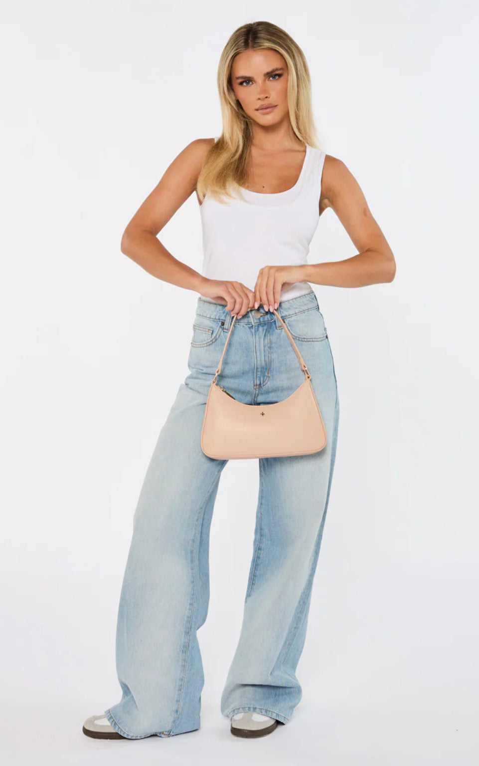 PETA + JAIN / JOSEE SHOULDER BAG / NUDE SMOOTH GOLd