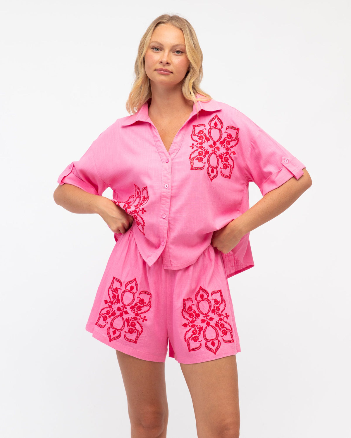 LABEL OF LOVE / PINK NORA SHORTS / LOL70746