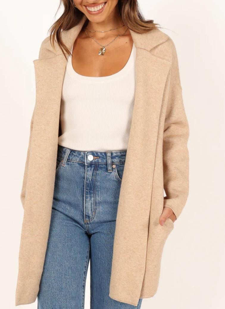 LITTLE LIES / ZUZU CARDIGAN / SAND / K16111008