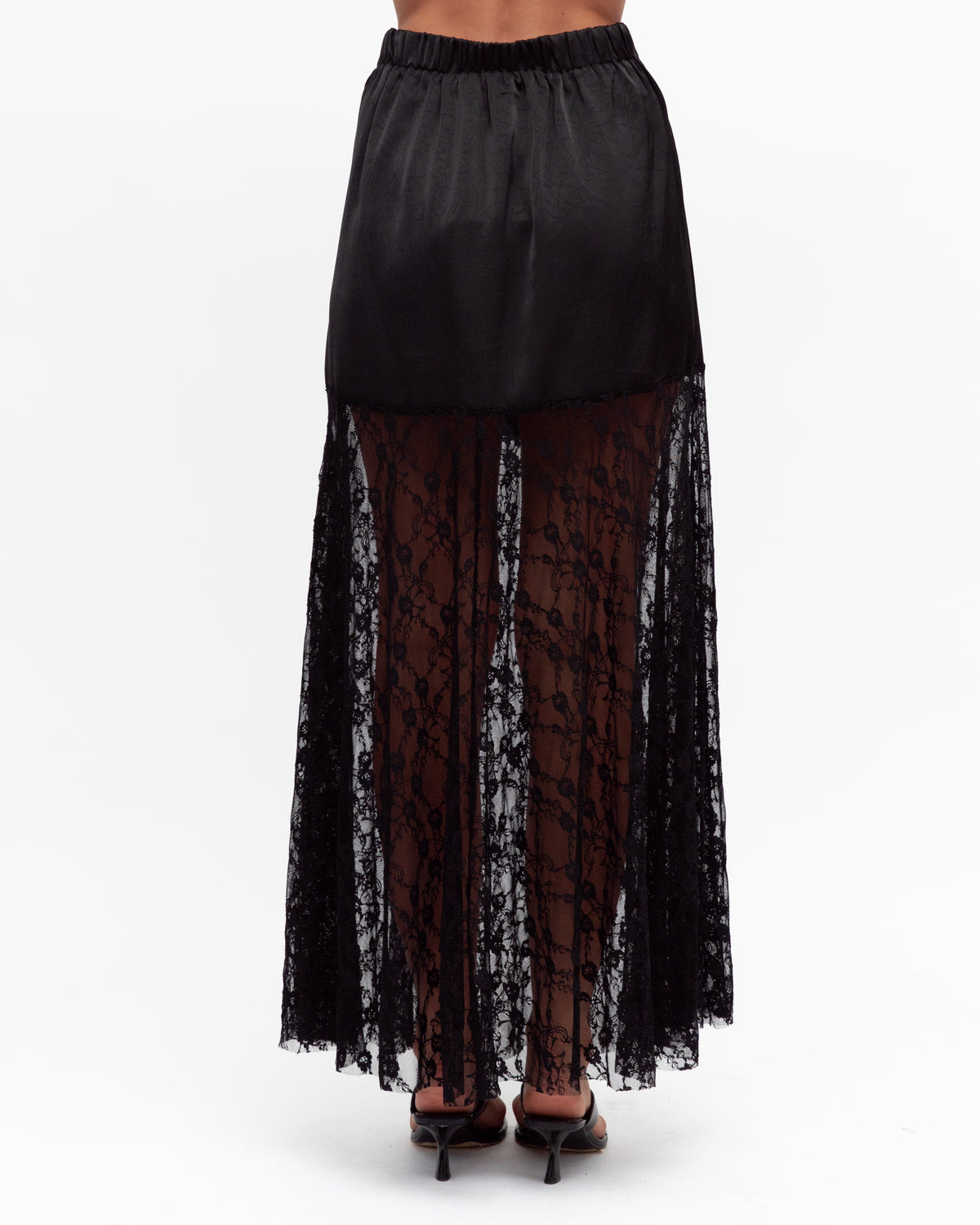 EBBY & I / FADE TO LACE / SKIRT / BLACK